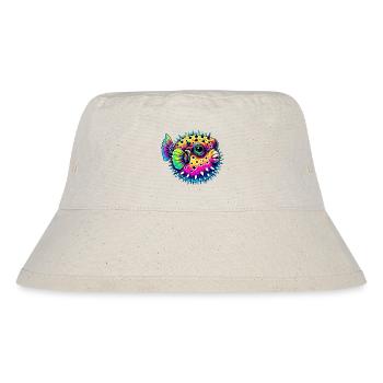 Kugelfisch - Stanley/Stella recycelter Bucket Hat - Naturweiß - Vorne