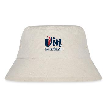 Wine, not the answer - Stanley/Stella Recycled Bucket Hat - natural - Front