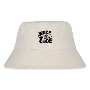 Wake Up and Code - Stanley/Stella Recycled Bucket Hat - natural - Front