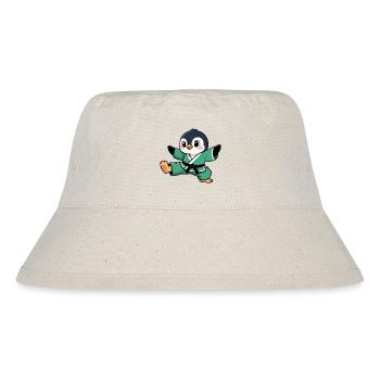 Süßer Pinguin Karate Comic Kinder Kampfkunst - Stanley/Stella recycelter Bucket Hat - Naturweiß - Vorne