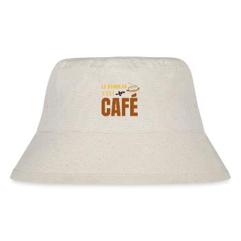 Happiness is coffee - Stanley/Stella Recycled Bucket Hat - natural - Front
