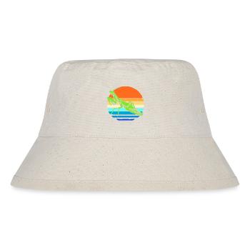 Gottesanbeter Gottesanbeterin Mantis - Stanley/Stella recycelter Bucket Hat - Naturweiß - Vorne