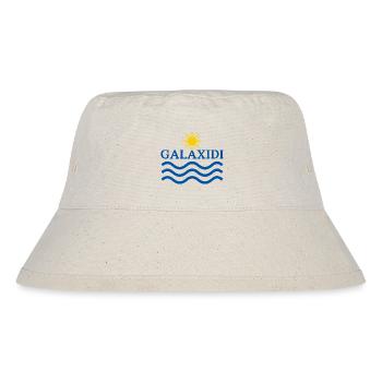 Galaxidi-Sonne und Wellen - Stanley/Stella recycelter Bucket Hat - Naturweiß - Vorne