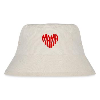 MAMA T-shirt in the shape of a heart, retro style - Stanley/Stella Recycled Bucket Hat - natural - Front