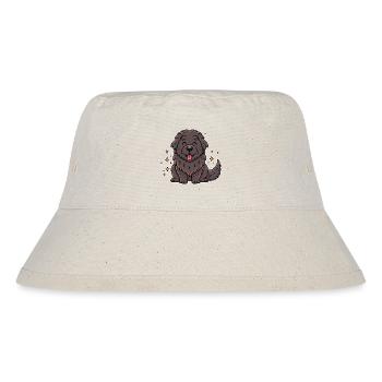 Neufundländer (Comic) - Stanley/Stella recycelter Bucket Hat - Naturweiß - Vorne