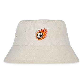 Football in the fire - Stanley/Stella Recycled Bucket Hat - natural - Front