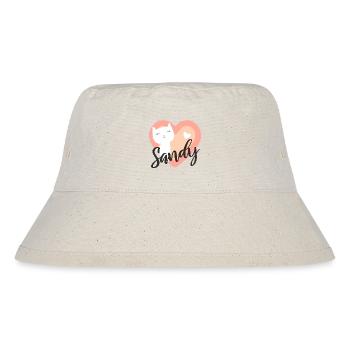Sandy Surname First Name Kitten - Stanley/Stella Recycled Bucket Hat - natural - Front