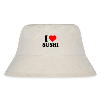 I love sushi - Stanley/Stella recycelter Bucket Hat - Naturweiß - Vorne