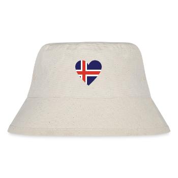 Island - Stanley/Stella recycelter Bucket Hat - Naturweiß - Vorne