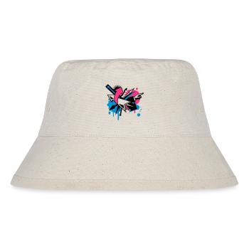 Pfeile in verschiedene Richtungen - Stanley/Stella recycelter Bucket Hat - Naturweiß - Vorne