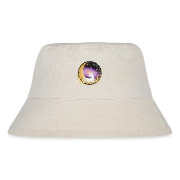 Crescent with imaginative unicorn in the universe - Stanley/Stella Recycled Bucket Hat - natural - Front