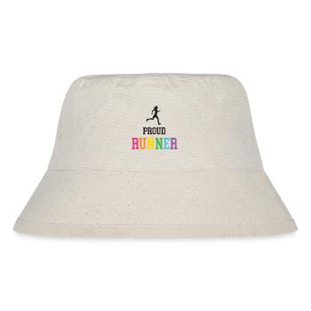Stolze LGBT-Läuferin - Stanley/Stella recycelter Bucket Hat - Naturweiß - Vorne