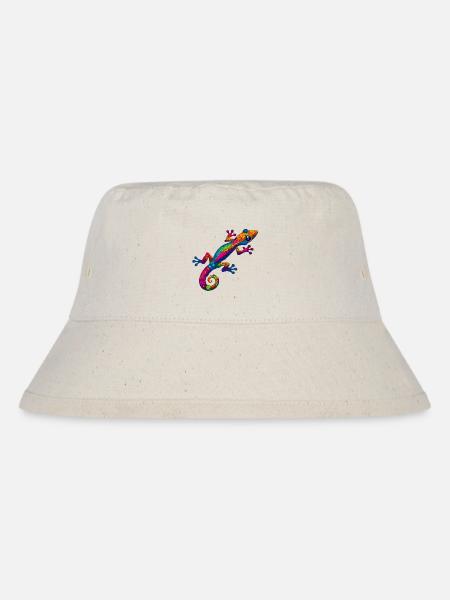 Gecko - Stanley/Stella recycelter Bucket Hat - Naturweiß