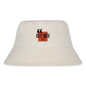 Bit Wit Style Logo - Stanley/Stella recycelter Bucket Hat - Naturweiß - Vorne