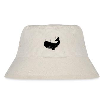 Falling Whale - Stanley/Stella Recycled Bucket Hat - natural - Front