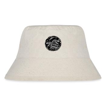 Schwarz-weiße Dinosaurierskelette für Dino Fans - Stanley/Stella recycelter Bucket Hat - Naturweiß - Vorne