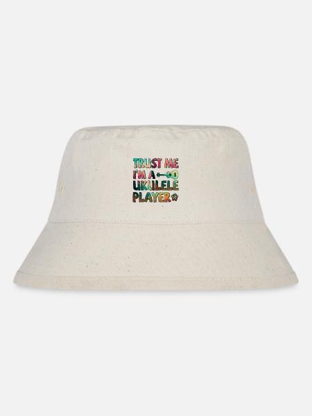 Trust me I'm a Ukulele player - Stanley/Stella Recycled Bucket Hat - natural