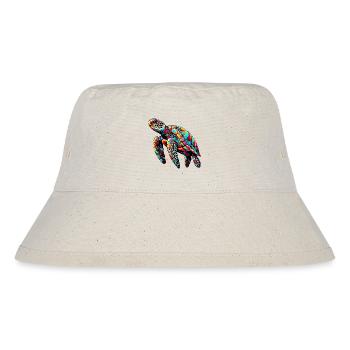 Schildkröte - Stanley/Stella recycelter Bucket Hat - Naturweiß - Vorne