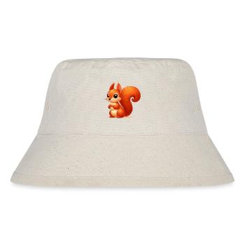 Eichhörnchen - Stanley/Stella recycelter Bucket Hat - Naturweiß - Vorne