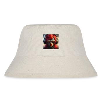 Red-haired aviator - Stanley/Stella Recycled Bucket Hat - natural - Front