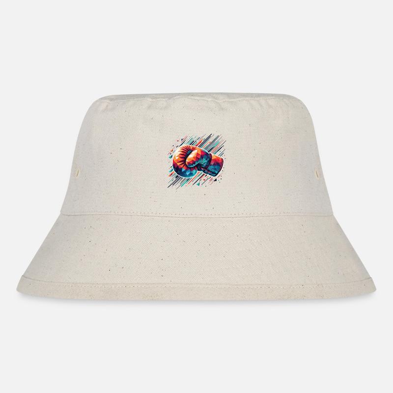 gant de boxe coloré Style Polygon - Bob recyclé Stanley/Stella - blanc naturel