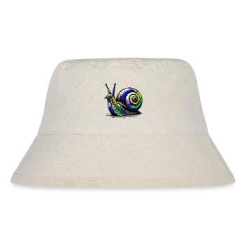 Schnecke - Stanley/Stella recycelter Bucket Hat - Naturweiß - Vorne