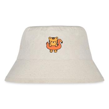 Petit tigre sur Bouée Tropicale - Bob recyclé Stanley/Stella - blanc naturel - Devant