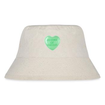 No Meat No Problem Pastel Heart Design - Stanley/Stella Recycled Bucket Hat - natural - Front