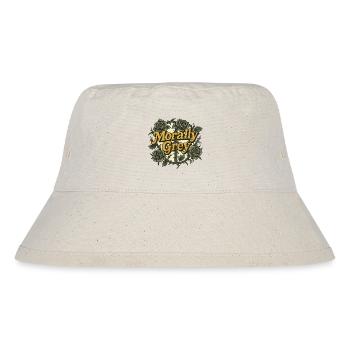 Moralisch graue Rosen Vintage Emblem - Stanley/Stella recycelter Bucket Hat - Naturweiß - Vorne