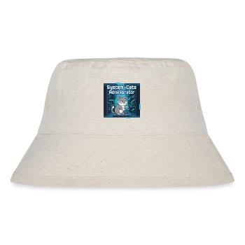 System Cats Administrator - Stanley/Stella recycelter Bucket Hat - Naturweiß - Vorne