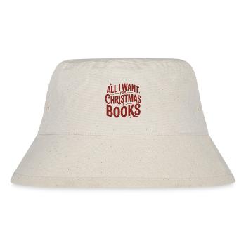 Christmas Wish Books - Stanley/Stella Recycled Bucket Hat - natural - Front