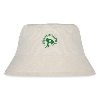 Frosch Widerstand - "Frog resistance" - Stanley/Stella recycelter Bucket Hat - Naturweiß - Vorne