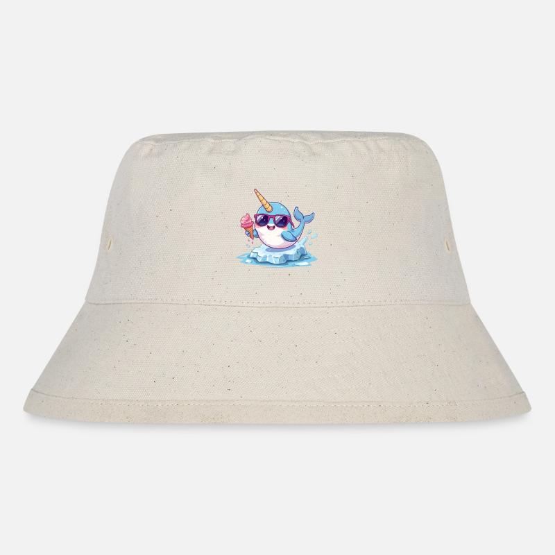narval_glace - Stanley/Stella recycelter Bucket Hat - Naturweiß