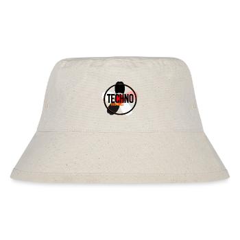Techno Music Circle Logo - Stanley/Stella recycelter Bucket Hat - Naturweiß - Vorne