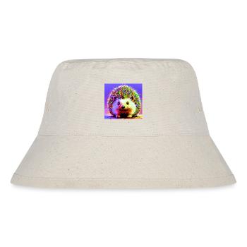 Igel - Stanley/Stella recycelter Bucket Hat - Naturweiß - Vorne