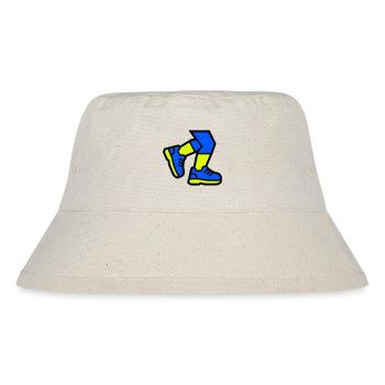 Dynamische Läufer Beine Joggen - Stanley/Stella recycelter Bucket Hat - Naturweiß - Vorne