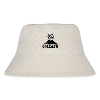 Schwarzer Vulkan - Stanley/Stella recycelter Bucket Hat - Naturweiß - Vorne