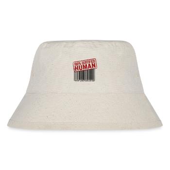 100 Prozent Mensch - Stanley/Stella recycelter Bucket Hat - Naturweiß - Vorne