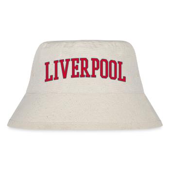 Liverpool Varsity Lettering Design - Stanley/Stella Recycled Bucket Hat - natural - Front