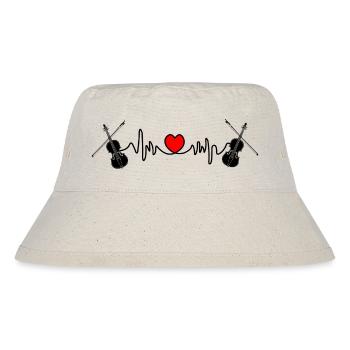 Cardio heart rate violin - Stanley/Stella Recycled Bucket Hat - natural - Front