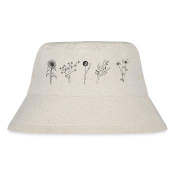 Minimalist flower - Stanley/Stella Recycled Bucket Hat - natural - Front