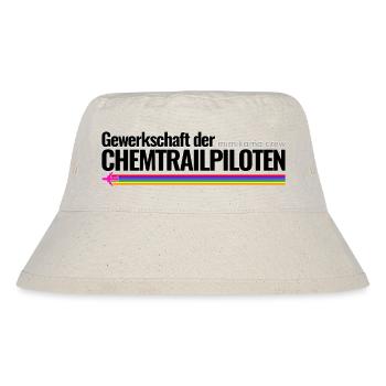 Mimikama Crew Gewerkschaft der Chemtrailpiloten - Stanley/Stella recycelter Bucket Hat - Naturweiß - Vorne