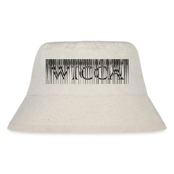 Schriftzug Hexe Design Schwarz - Stanley/Stella recycelter Bucket Hat - Naturweiß - Vorne