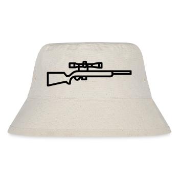 Scharfschütze - Stanley/Stella recycelter Bucket Hat - Naturweiß - Vorne