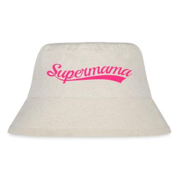 Du bist super Mama! - Stanley/Stella recycelter Bucket Hat - Naturweiß - Vorne