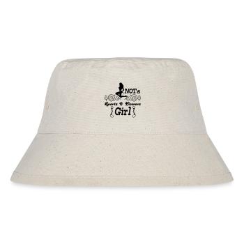 Not a hearts&flowers girl Geschenk - Stanley/Stella recycelter Bucket Hat - Naturweiß - Vorne