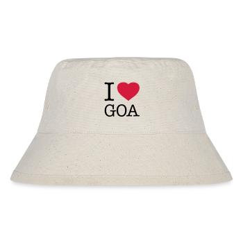 I LOVE GOA India - Stanley/Stella Recycled Bucket Hat - natural - Front