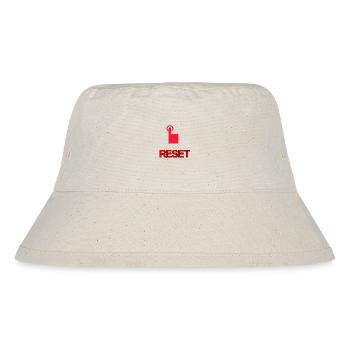 Neustart Knopf - Stanley/Stella recycelter Bucket Hat - Naturweiß - Vorne
