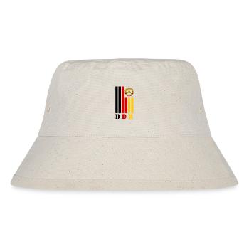 GDR beams with national colours / Gift Ostalgie - Stanley/Stella Recycled Bucket Hat - natural - Front