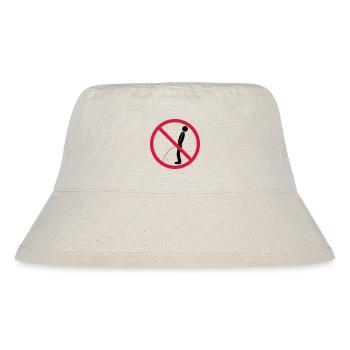 kein im stehen pinkeln verboten schild pissen klo - Stanley/Stella recycelter Bucket Hat - Naturweiß - Vorne